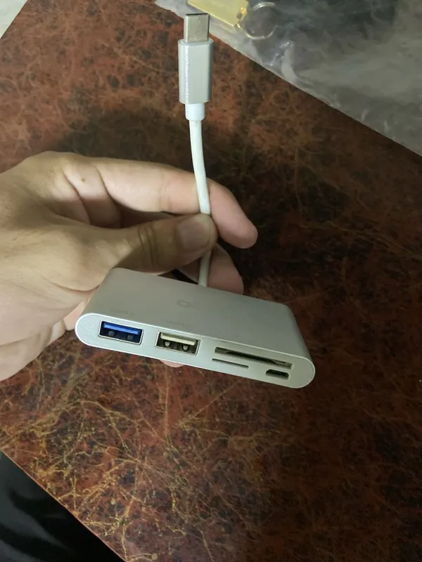 Adapter type-c dan 2ta usb, tf sd micro 5pin ga