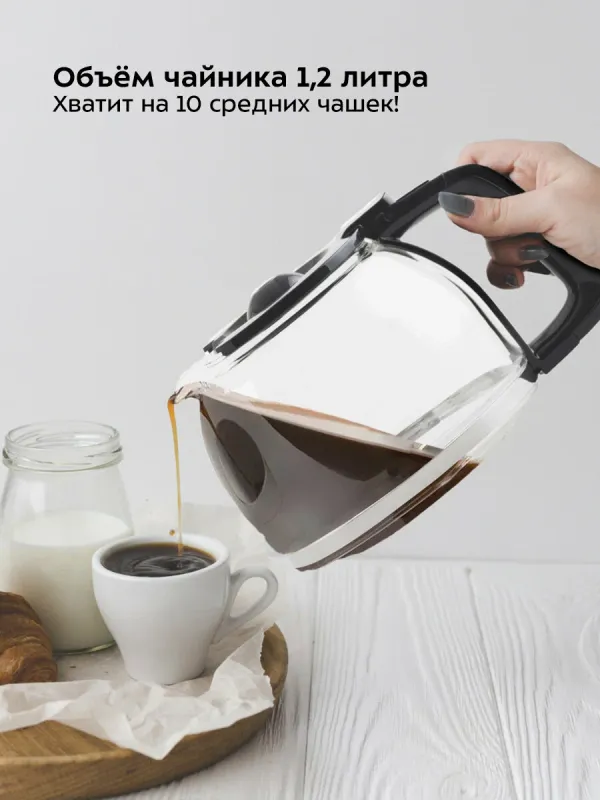 Кофеварка Ardesto YCM-D060, черная — фото 4