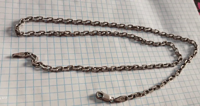 Серебро цепочка серьги кольца — фото 3
