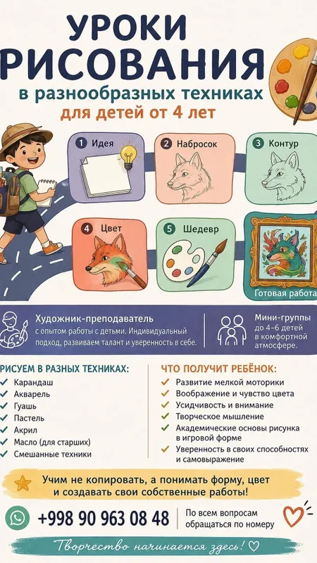 Уроки рисования летом 2