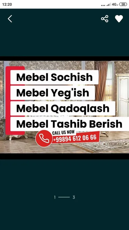 Mebel zborka Mebel razborka Mebelchi usta Mebel tamirlash Restavratsa — фото 1