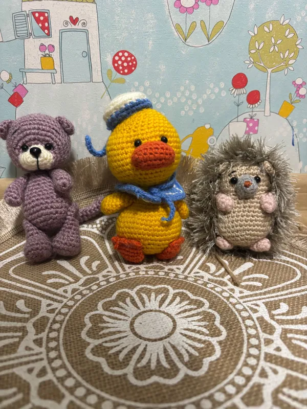 Вязаная игрушка ручной работы 1