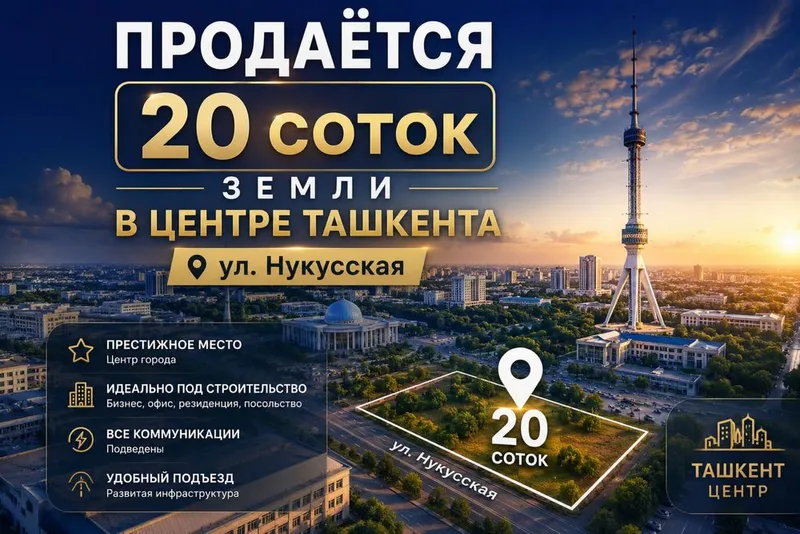 ОКАМ! БОМБИНО МАКАРЕННО ЖОЙ! ул.Нукусская (Глинка) - 20сот фасад 75м