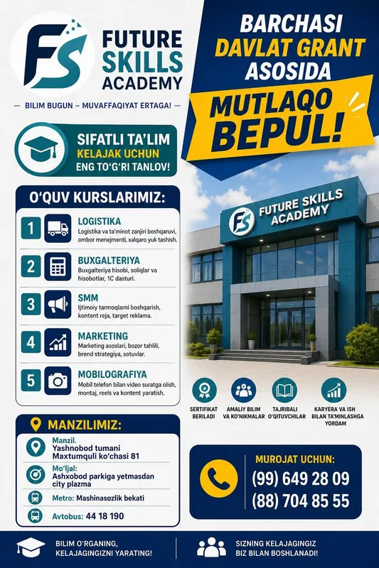 Smm uchun bepul taʼlim