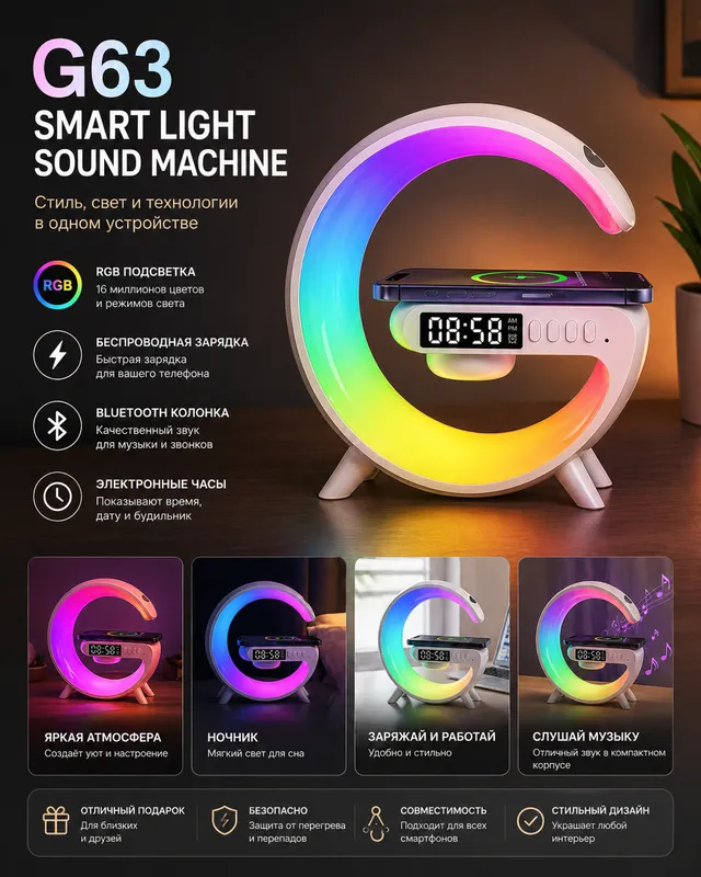 G63 Smart Light Sound Machine 1