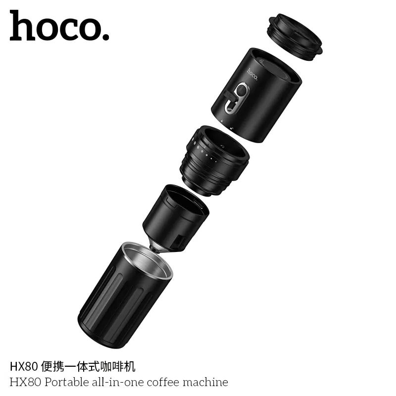 Hoco HX80 Портативная кофемашина всё в одном со встроенной кофемолкой — фото 1