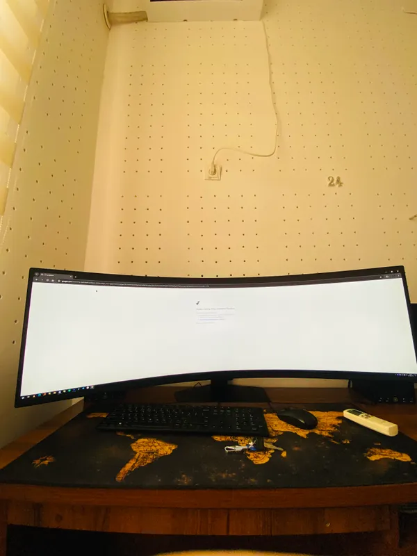 Ultra-wide curved monitor
