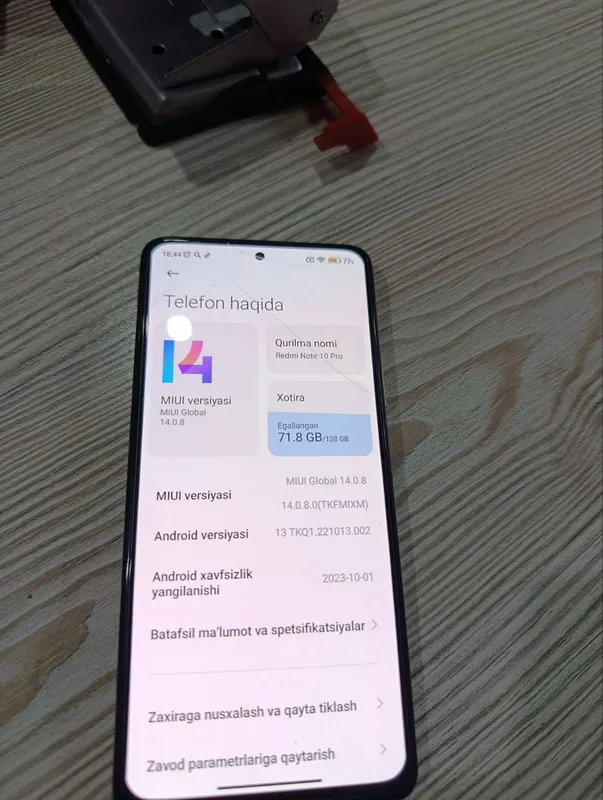 Redmi Note 10 Pro xotra8+3/128 kar dak yo — фото 1