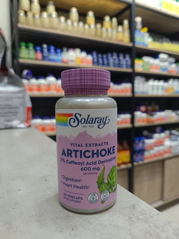 Solaray artichoke vital extracts 600 mg 60 veg caps