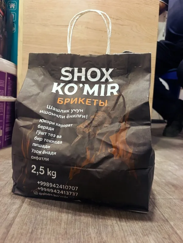 Shashlik uchun koʻmir sifatli uzoq ynadi 2kg 2.5kg 3kg узок ёнади сифа — фото 4