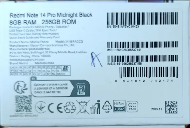 Redmi note 14 pro 4 Redmi note 14 pro 4
