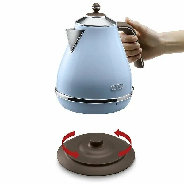 Электрочайник Delonghi Icona KBOV 2001 AZ, нержавеющая сталь, 1,7 л — фото 5 Электрочайник Delonghi Icona KBOV 2001 AZ, нержавеющая сталь, 1,7 л — фото 5