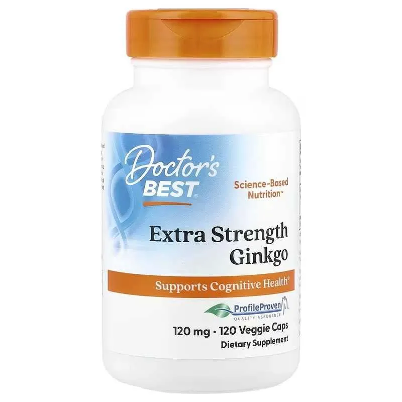 Doctor's Best Ginkgo (ginkgo), 120 mg, 360 va 120 kapsula 1 Doctor's Best Ginkgo (ginkgo), 120 mg, 360 va 120 kapsula 1