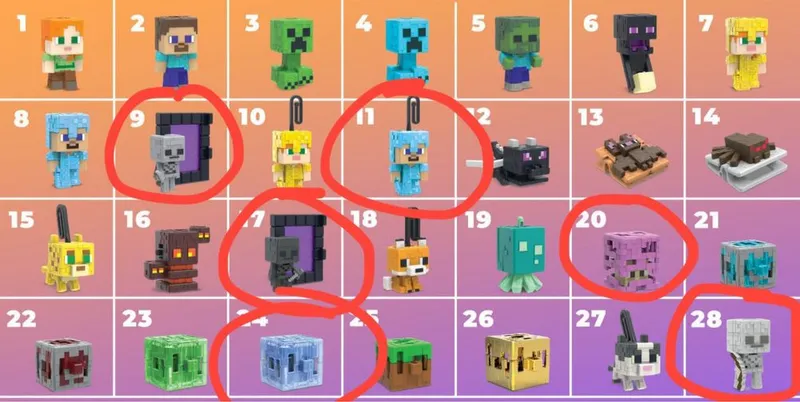 Коллекция Minecraft Kinder Joy.