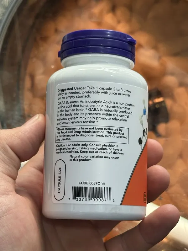 Now Gaba 500 mg 100 kapsula 3 Now Gaba 500 mg 100 kapsula 3