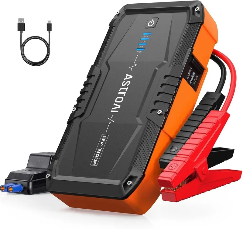 Пусковое зарядное (power bank) устройство Auxito 4000A/2000Lm/7200mAh