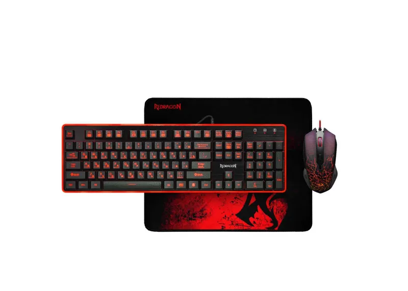 { Клавиатура и мышь Redragon S107 USB Black 1 { Клавиатура и мышь Redragon S107 USB Black 1