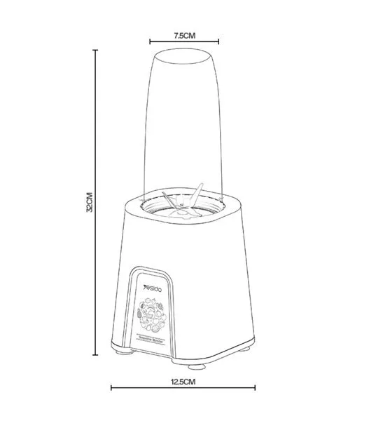 Yesido EC27 2-in-1 Mini Blender 5