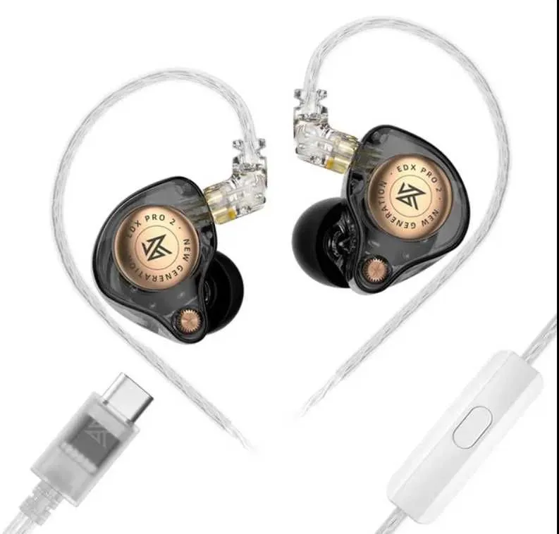 Новые запечатанные проводные наушники KZ EDX PRO 2 HI-FI версия TYPE-C Новые запечатанные проводные наушники KZ EDX PRO 2 HI-FI версия TYPE-C