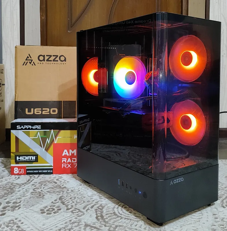 i5-11400F, 16GB RAM, 512GB SSD, RX 7600 kompyuter korpusini sotaman 2
