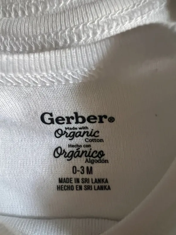 Gerber. Organic. Боди для новорожденных из США. Оригинал. Разм 0-3 мес — фото 3