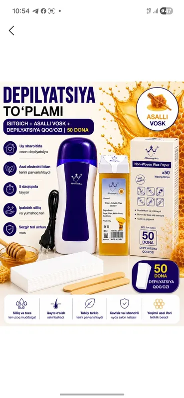 Kansung beauty  3ni 1 depilatsiya to‘plami