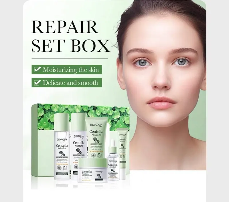 Подарочный набор с центеллой азиатской Bioaqua Centella Asiatica Soothing Repair Six-piece — фото 3