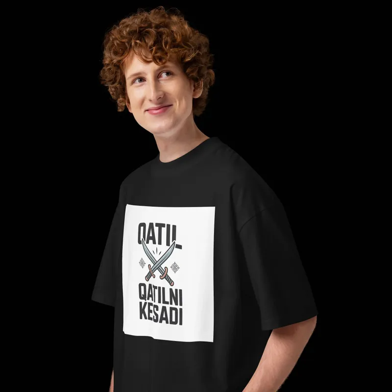 QATL QATLNI KESADI — Premium Oversized Futbolka — фото 1