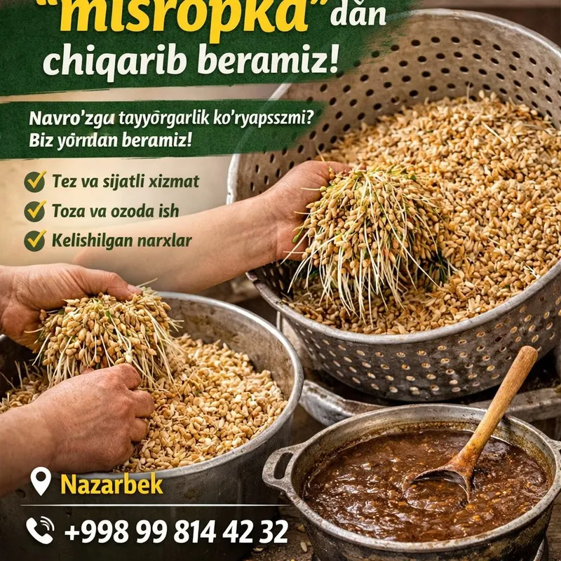 Misropkadan bug'doy chiqarish