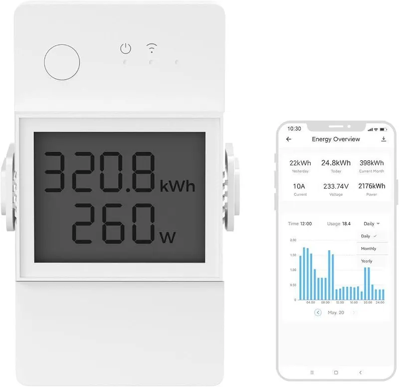 SONOFF POW Elite: aqlli energiya hisoblagichi, 16 A, 3500 Vt, Wi‑Fi 1 SONOFF POW Elite: aqlli energiya hisoblagichi, 16 A, 3500 Vt, Wi‑Fi 1