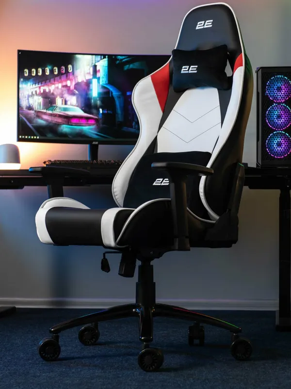 Компьютерное игровое кресло 2E Gaming Bushido II 2E-GC-BUS-WT Компьютерное игровое кресло 2E Gaming Bushido II 2E-GC-BUS-WT