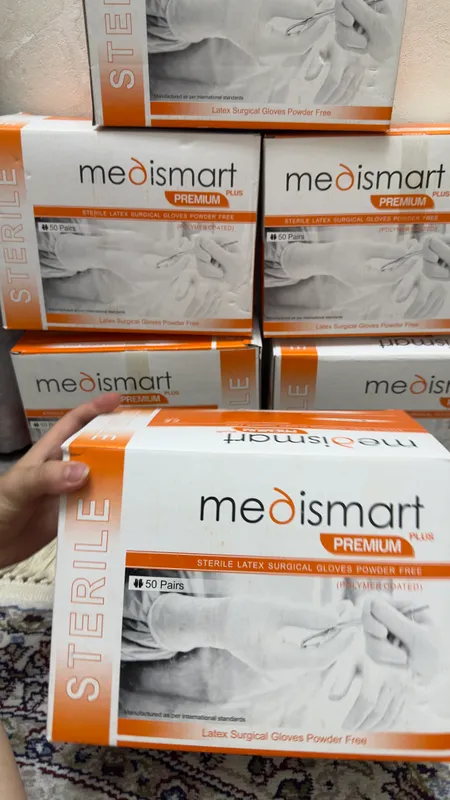 Стерильные перчатки Medismart Premium Plus 2