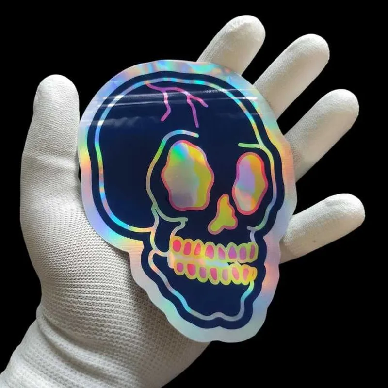 Zip Lock Пакет Голографический Skull. — фото 1