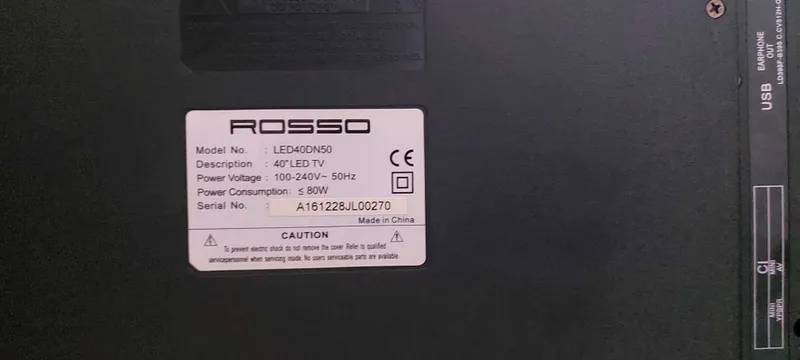Продаеться срочно телевизор ROSSO пользовались очень мало почти новый 2