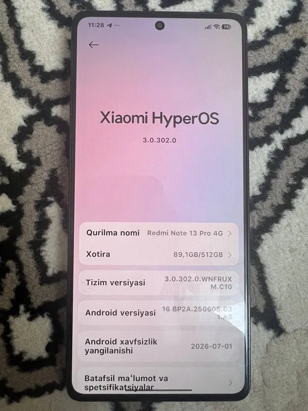 Redmi not 13 pro 4g 512 3 Redmi not 13 pro 4g 512 3