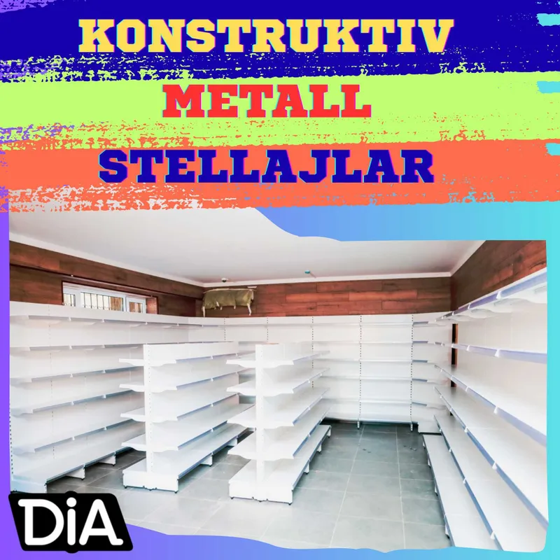 Стеллаж металлический сборный, konstruktiv metall stellajlar