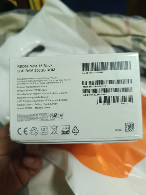 Redmi note 15. 8/256 2
