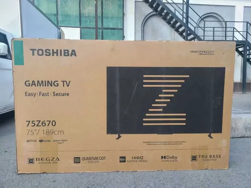 Телевизор TOSHIBA 85 QLED 4K UHD самый низким цена + доставка есть — фото 3