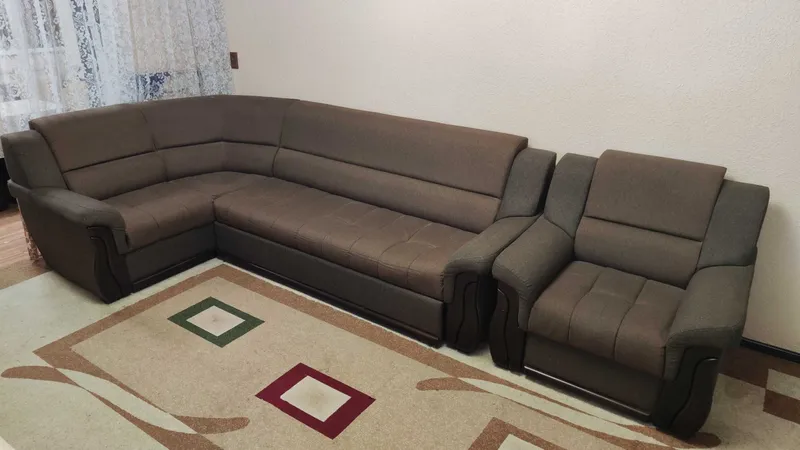 Продам диван БУ раскладной с креслом