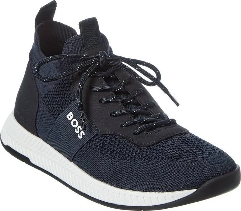 Boss titanium knit blue