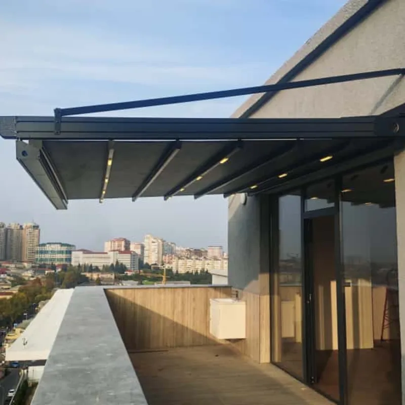 Motorli toxtatilgan pergola Подвесная пергола — фото 1 Motorli toxtatilgan pergola Подвесная пергола — фото 1