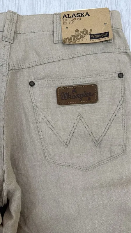 Новые льненые мужские брюки, бренд Wrangler, Турция 5 Новые льненые мужские брюки, бренд Wrangler, Турция 5