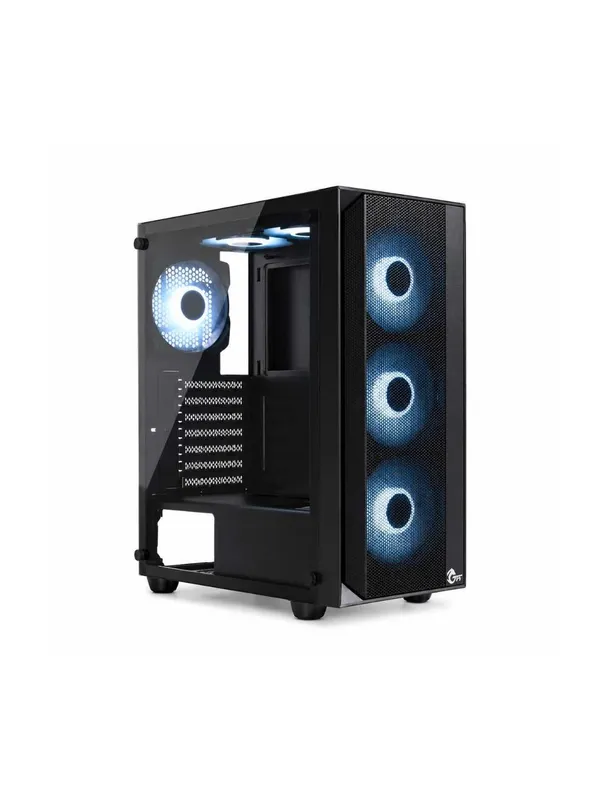 Корпус AVT / GAMING E1 GLASS / Черный / Mid Tower (ATX / 1 Корпус AVT / GAMING E1 GLASS / Черный / Mid Tower (ATX / 1