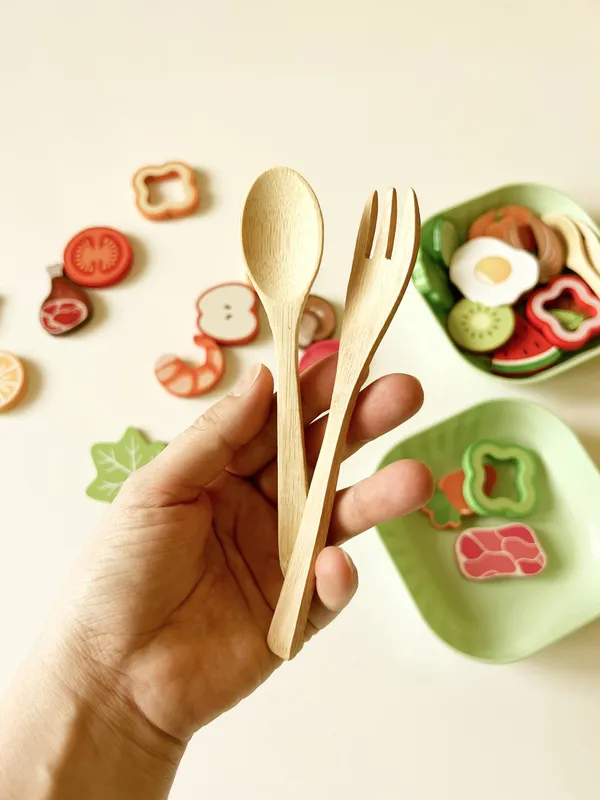 Salad play toy set 3