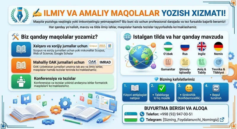 Maqola yozish xizmati