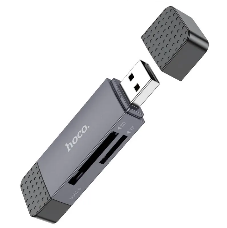 Кард ридер Hoco HB45 Spirit USB-A + Type-C 2.0 или 3.0 — фото 4