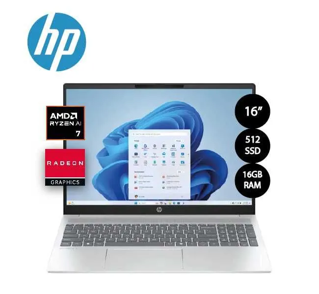 HP OmniBook 5 16 WUXGA AMD Ryzen AI 7 350, 16 ГБ LPDDR5, 512 ГБ