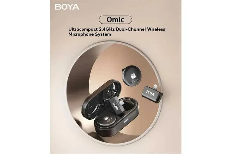 BOYA Omic-D для iPhone Беспроводной петличный микрофон. ест Доставка — фото 6