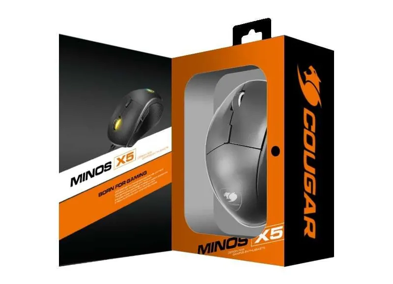 ; COUGAR Minos X5 o‘yin sichqonchasi 5 ; COUGAR Minos X5 o‘yin sichqonchasi 5
