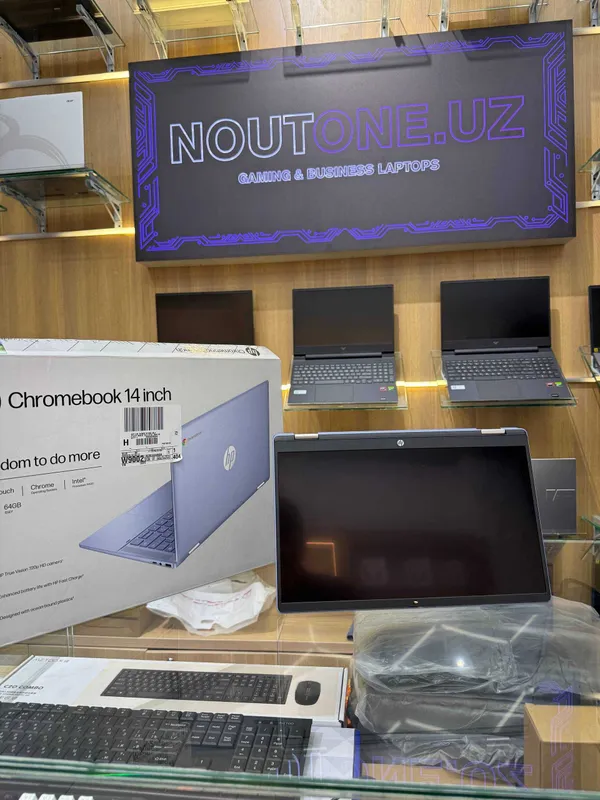Noutbuk HP Chromebook x360 Intel Processor N100 4 GB 64GB eMMC 14.0 — фото 1